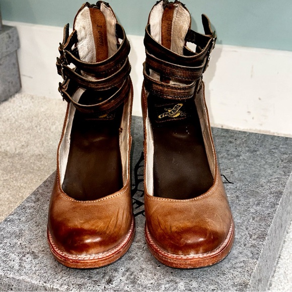 Freebird By Steven “Randi” Women's Leather Heeled Mary Jane in Dusty Rose Size 7 - Picture 2 of 9